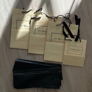 (4) Jo Malone Gift Bags + Gift Tissue Paper